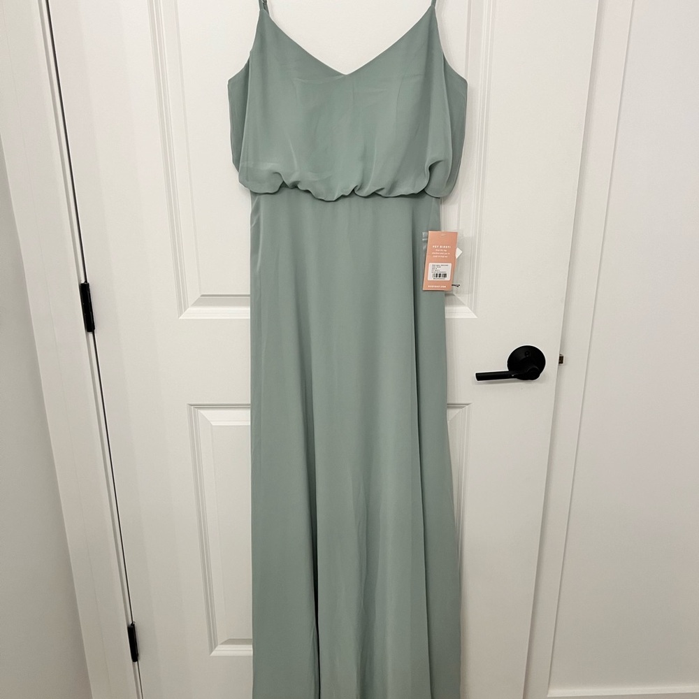 NWT Birdy Grey Gwennie Dress Sage No Slit (Medium) - Picture 10 of 10